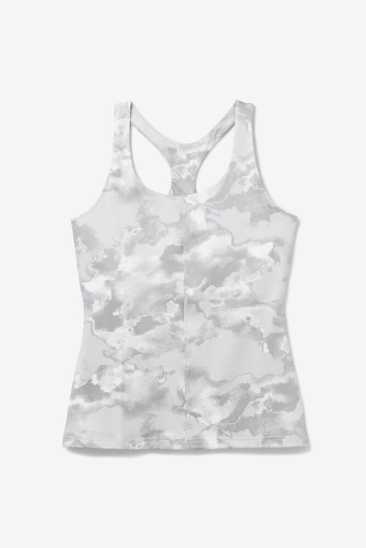 Fila Femme Deuce Court Printed Racerback Tank Wht/Multiprt Fila France QRB-724690